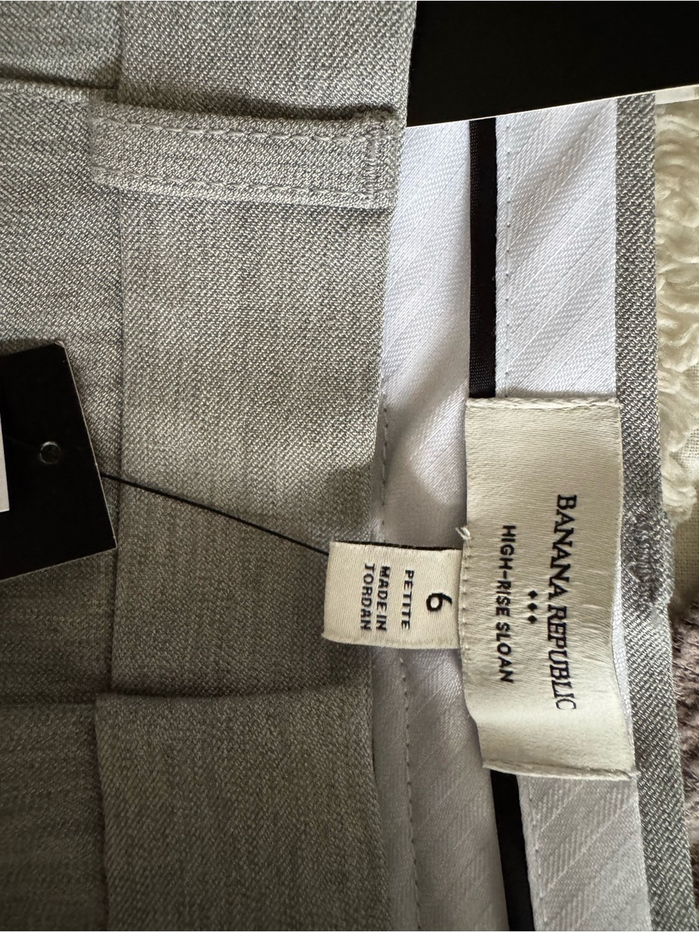 NWT Banana Republic sloan Pant in Light Gray -  Sz 6P - Picture 5 of 6